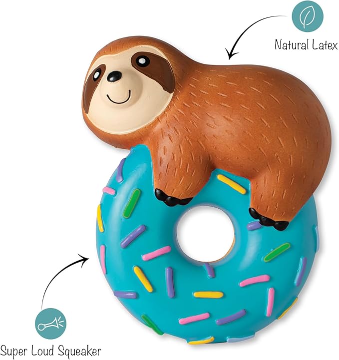 Fringe Studio Dog Toy, Donut Worry About A Thing, Latex, Pet Shop Collection (366009)