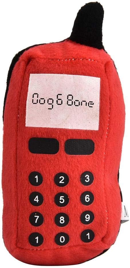 Squeaky Dog Toys, Squeaky Plush Cell Phone Toy Dog Chew Toy Pet Chew Squeaker Toys Funny Mobile Phone Shape Interactive Toy for Dog Cat