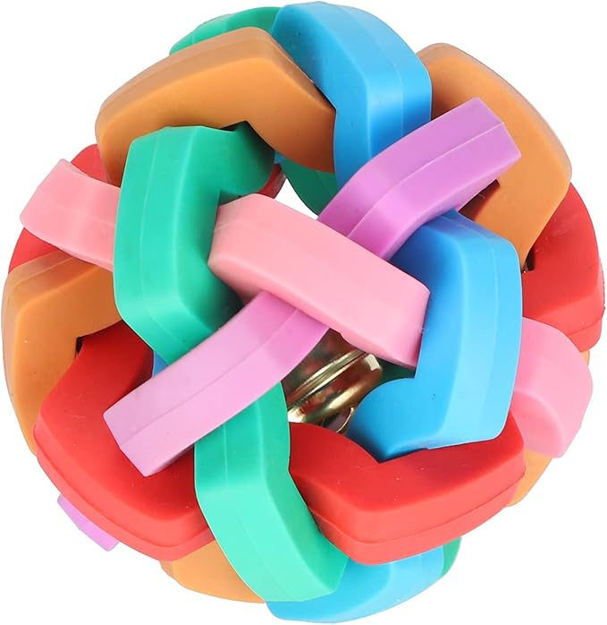 GLOGLOW Rubber Dog Toy Ball for Small Dogs, Puppy Chew Toy, Durable Natural Rubber Fetch & Play Ball, Safe BPA-Free Pet Teeth Cleaning Toy, Interactive Bouncy Ball for Indoor/Outdoor Play