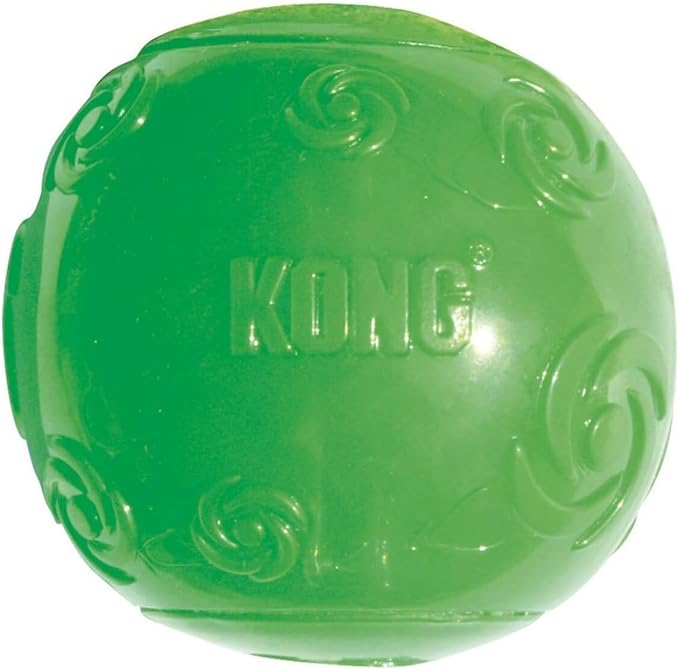 Kong Squeezz Ball Dog Toy - Assorted X-Large (3.5" Diameter) - Pack of 3
