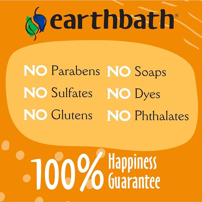 earthbath, Hypoallergenic Cat Shampoo - Fragrance Free Cat Shampoo for Allergies and Itching, Made in USA, Cruelty Free Cat Wash, Gentle & Soothing Kitty Shampoo - 16 Oz (2 Pack)