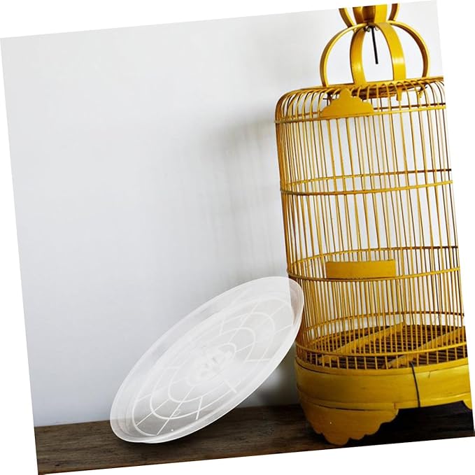 2pcs Transparent Bird Toilet Pan Bird Cage Accessories for Small Animals Bunny Cage Bottom Tray Smooth Surface for Safe Use for Parrots