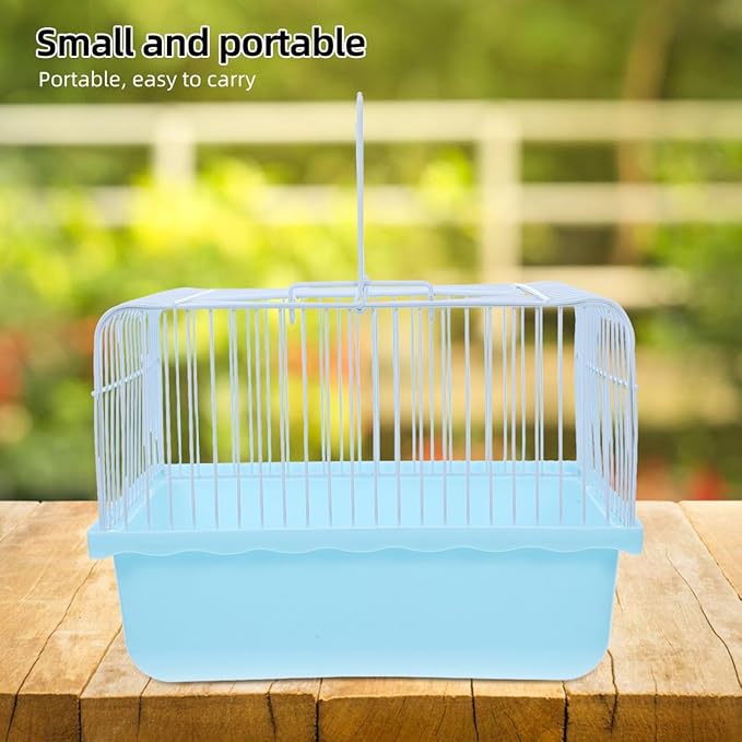 Balacoo Lightweight Portable Bird Transport Cage for Lovebirds and Small Animals Travel Friendly Birdcage for Parakeets and Cockatiels Easy to Clean and Convenient for Home Use