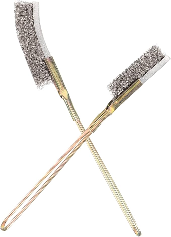 VANZACK 4pcs Bird Cage Cleaning Brush Extra Long Handle Durable Wire Brushes for Easy Cleaning of Parrot Cages and Bird Accessories Convenient and Sturdy Tools for Owners