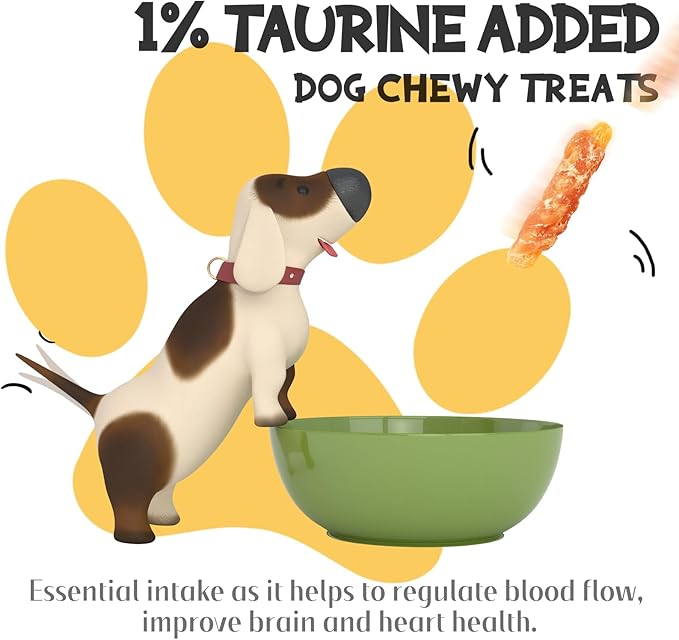 Dog Treats Chews, Chicken Wrapped Sweet Potato Strips, Gluten & Grain Free Dog Snacks for Training Rewards 10.6 oz