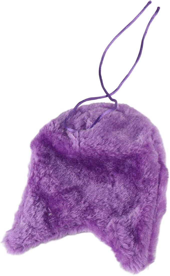 Bird Corner Fleece Warmer, Soft Velveteen Bed for Parrot Parakeet Cockatiel, Lightweight Washable Bird Cage Blanket, Winter Warm Hideaway (Purple)