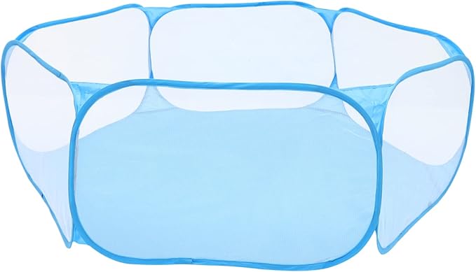 Foldable Pet Playpen Portable Indoor Outdoor Enclosure for Small Animals Breathable Polyester Material Multi-Function Use for Dogs Cats Puppies and More