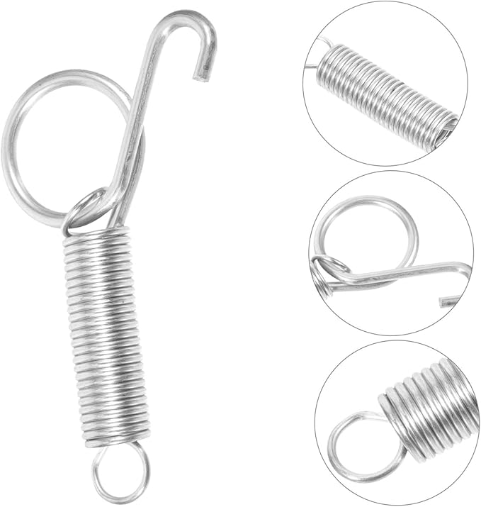 20pcs Pet Cage Door Hook Spring Hanger for Bird Cages for Stores Keeps Doors Securely Closed Compatible Various