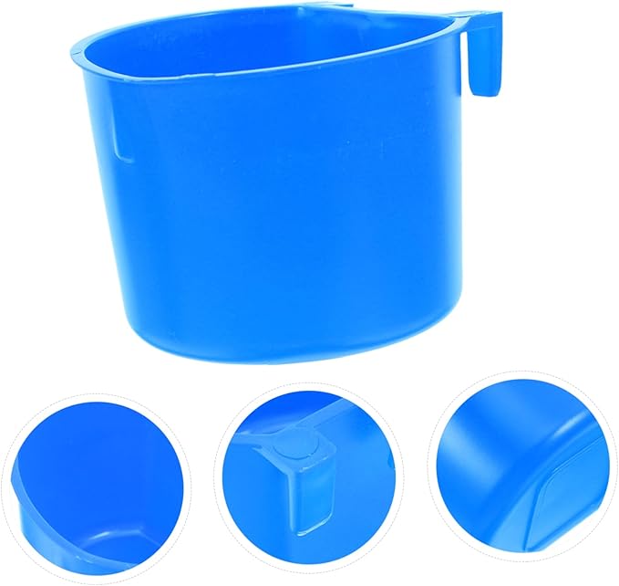 Toddmomy 4pcs Bird Cage Feeding Bowls Plastic Hanging Feeders Water Feeder for Birds Pet Hanging Bowl Easy to Install