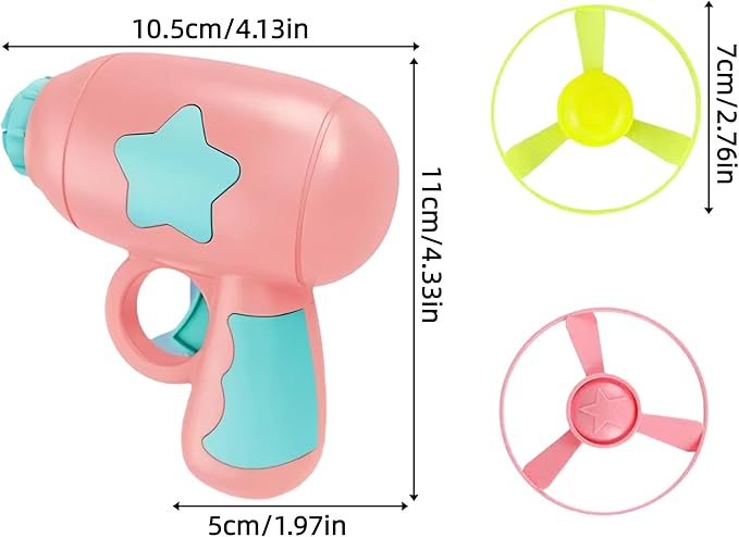 18 Pieces Cat Fetch Toy with Colorful Flying Propellers Set, 3 Colored Elastic Balls,Cat Playing Tracking Interactive Toys for Kitten Indoor and Outdoor Chasing Training Hunting
