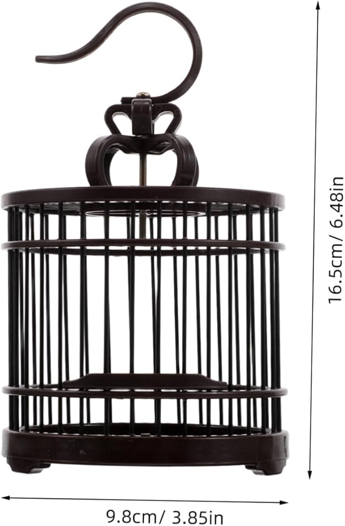 KOMBIUDA Hanging Decorative Bird Cage for Small Pets Stylish Plastic Habitat for Crickets Hamsters and Hummingbirds for Girl Birthday Party Decorations and Home Decor