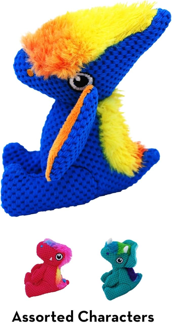 KONG Dynos Low Stuff Assorted Dog Toys, X-Small, Multi-Color