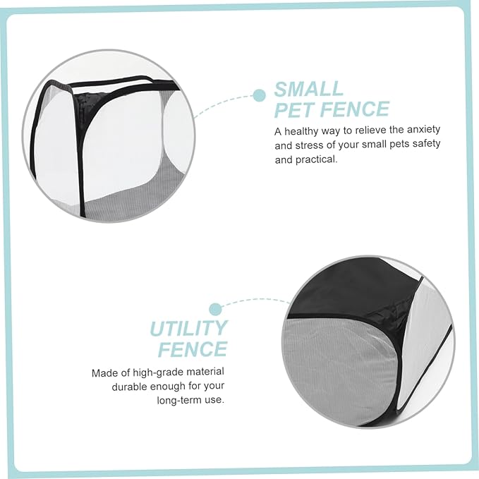 Multi-Function Foldable Pet Playpen Hexagonal Durable Tent for Small Animals Breathable Polyester Design for Indoor Outdoor Use for Dogs Cats Bunnies and More