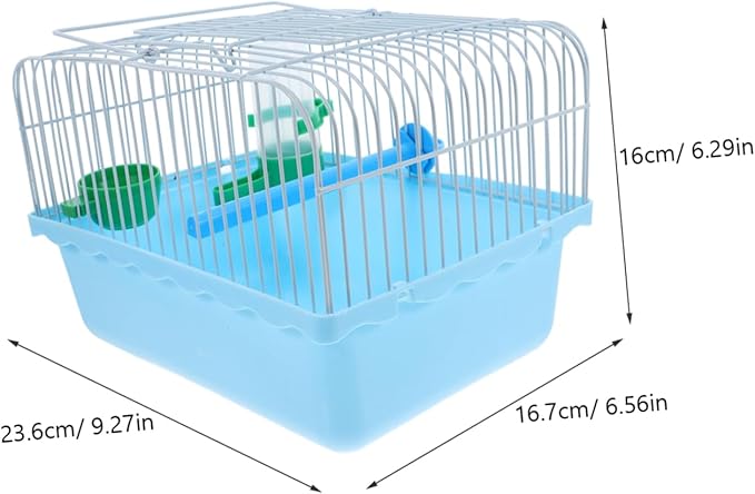 BESPORTBLE Portable Bird Cage for Lovebirds Spacious Carrier with Perch Food Box and Waterer for Travel Construction for Pet Transport