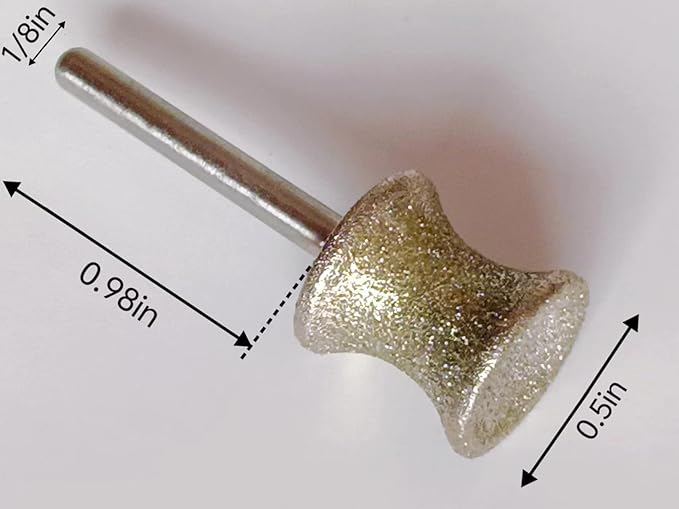 Dog Nail Grinder Replacement Head - Diamond Dog Nail Grinder Bit - Diamond Rotary Nail Grinder Bit - Professional Grooming Painless Trimmer Tools Attachment for Dog Nails