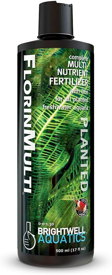 Brightwell Aquatics FlorinMulti - Multi-Nutrient Supplement for Planted Aquariums - Supports Healthy Growth, Macro & Trace Elements, Ideal for Shrimp & Plants, 500 ml