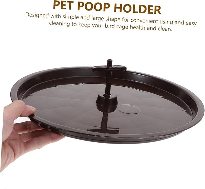 SUPVOX 4pcs Parakeet Poop Holder Tray Bird Toilet Pan for Cage Accessories Bird Cage Poop Tray Random Colors Easy to Clean