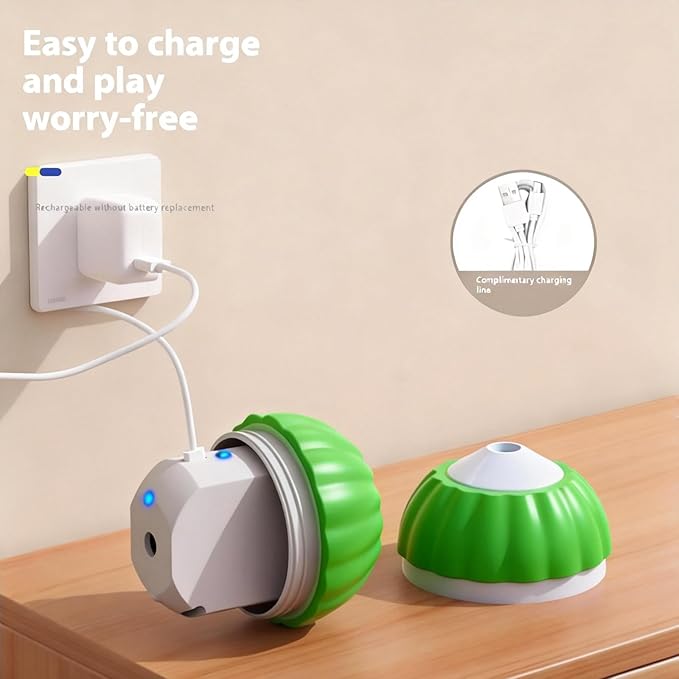 Interactive Cat Toys for Indoor Cats,Automatic Moving Kitten Toys,Cat Toys for Bored Indoor Adult Cats,Smart Rechargeable Cat Enrichment Toys for Cats to Keep Them Busy, Cat Balls Pet Toys