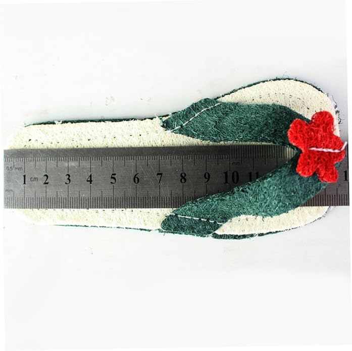 Garneck Loofah Slipper Shaped Pet Chew Toy for Dogs and Cats Molar Toy for Teething Random Oral Care Tool for Healthy Teeth and Gums Fun Pet Plaything