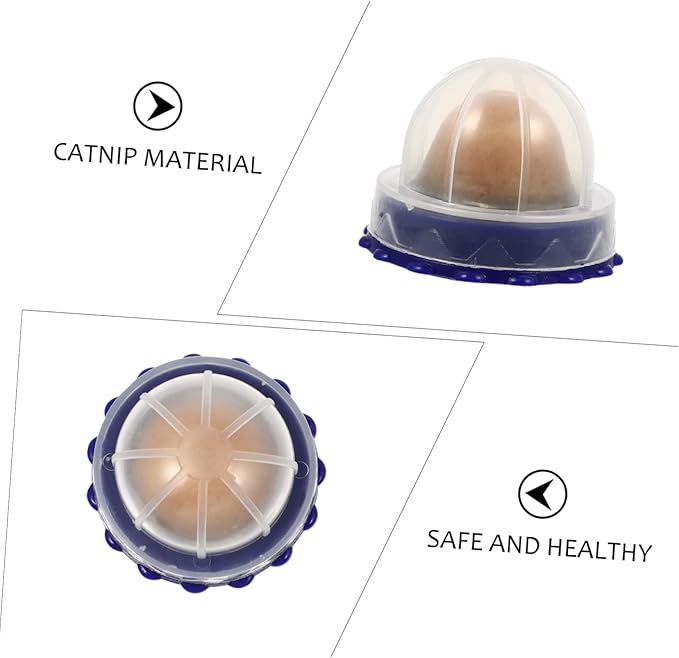 Garneck 4pcs Catnip Energy Ball Snacks Healthy Cat Licking Candy Treats Natural Flavor Nutritional Energy Balls for Cats and Kittens