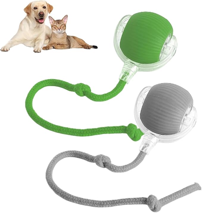 2025 New Interactive Dog Cat Toys Balls, Rolling Ball for Dogs, 360° Smart Automatic Rolling Pet Ball, Electric Dog Balls Toy, Fast Moving, for Indoor Cat and Dogs