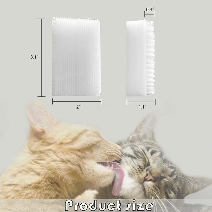 2PC Soft Cat Brush for Grooming - Gentle Cat Tongue Brush with1300+Barbed Serrations, Brushes for Sensitive Cats-Lightweight, gentle, Perfect for Daily Grooming&Enhancing Bonding (Pink)