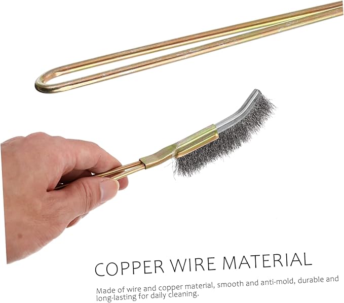 Angoily 6pcs Copper Wire Bird Cage Cleaning Brush Pet Cage Accessories for Easy Daily Maintenance Lightweight Design Hanging for Storage
