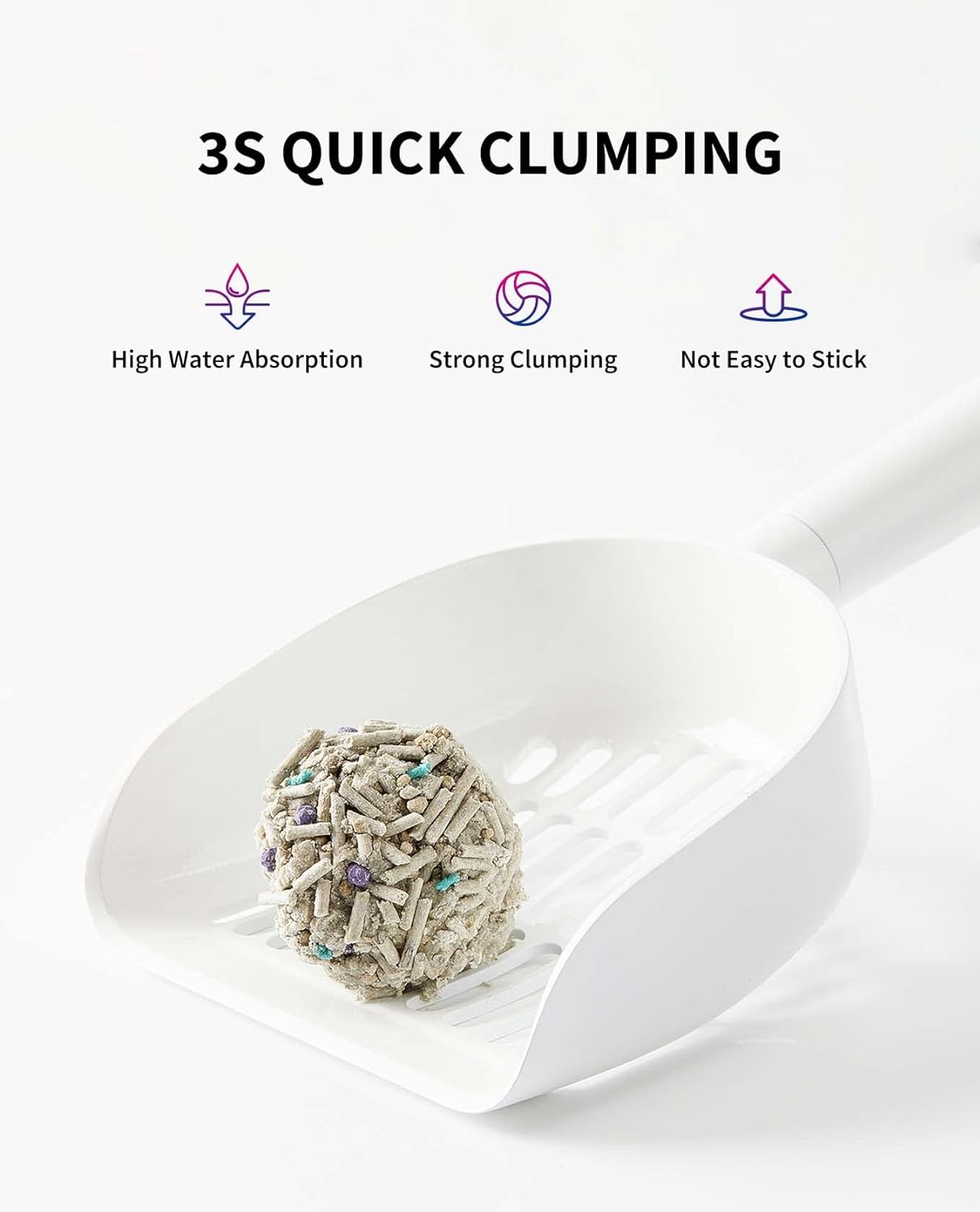 PETKIT Mixed Cat Litter Fast Clumping,Flushable,Ultra Absorbent, 100% Natural Ingredients Litter,Water Dissolvable,Really Dust-Free,Low Tracking Bentonite Tofu Litter ( 7.9 lb×4 Bags)