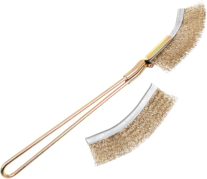 Toddmomy 1Set Cage Clean Brush for Birds Durable Wire Brush with Handle Angled Heads for Parrot Cage Cleaning Bird Cage Supplies