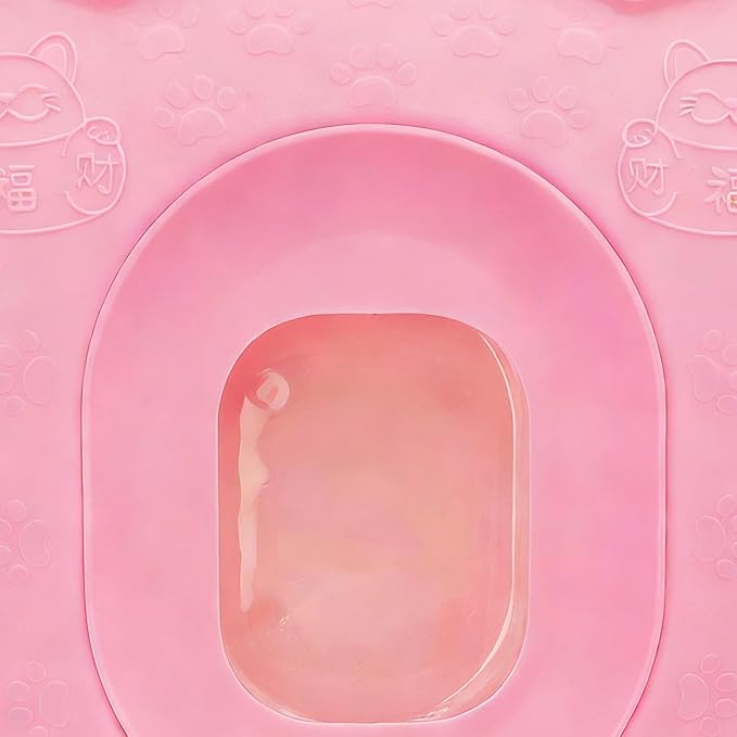 Cat Toilet Trainer - Kitten Potty Practice Kit, Litter Transition Training System with Sturdy Reusable Rings, Gradual Step Learning Function, Ideal for Pet Parents Animal Lovers Home Apartment Bathroo
