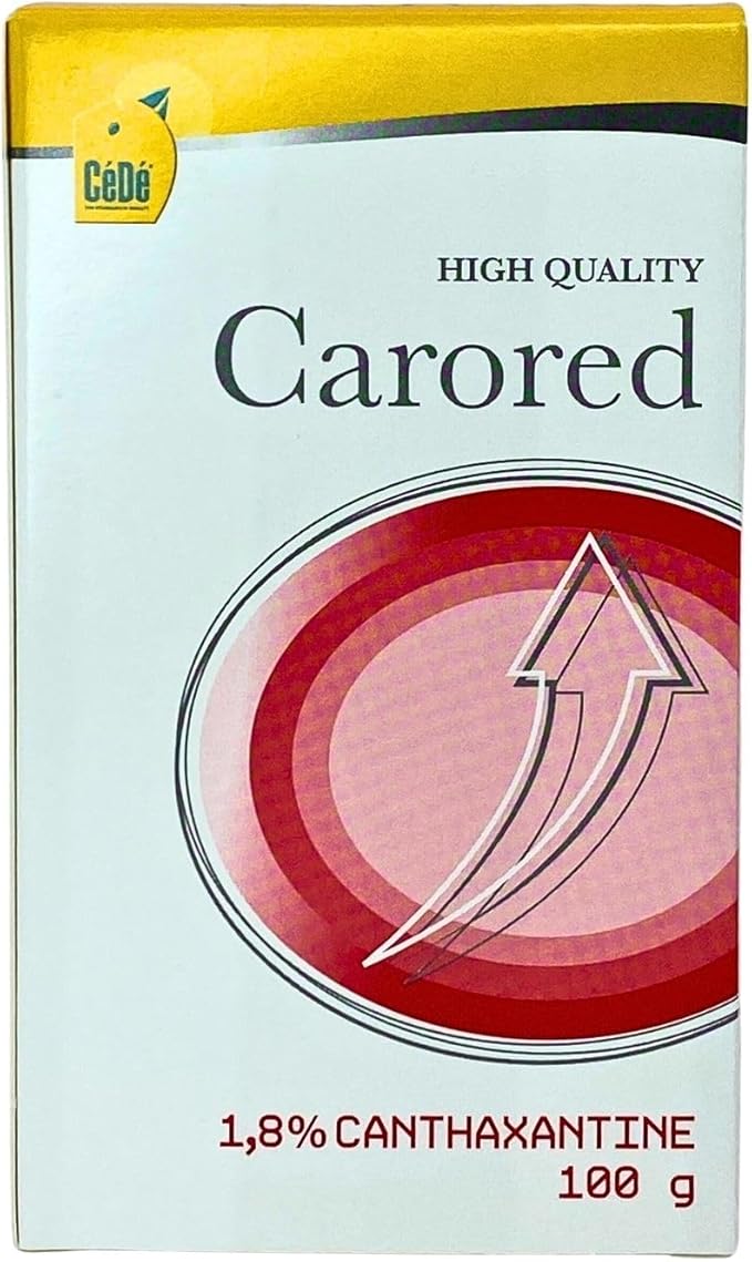 CéDé Carored Bird Food 100g, Rich in Protein, Ideal for Canaries, Flamingos and Cardinals, with Canthaxanthin to Enhance the Red Color, Treats and Nutrition for Birds, Canary Food