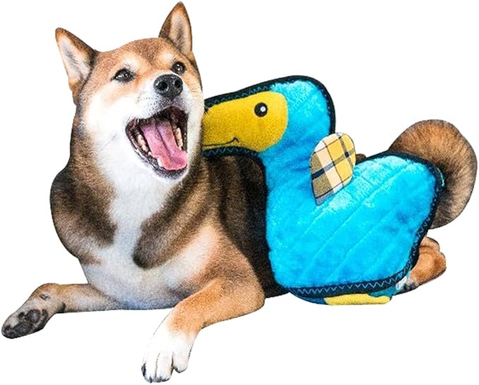 Zippy Paws - Z-Stitch Grunterz Durable Stuffed Squeaky Dog Toy - Dodo the Dodo Bird