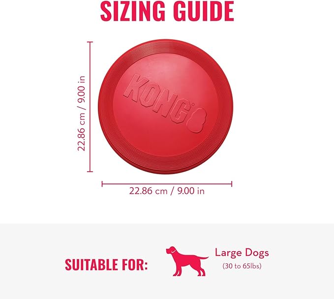 KONG Goodie Bone & Flyer - Dog Toys to Enrich Playtime - Dog Bone & Soft Throwing Disc Support Mental Engagement - Rubber Bone for Treats - Rubber Flying Disc with Dynamic Rebound - for Medium Dogs