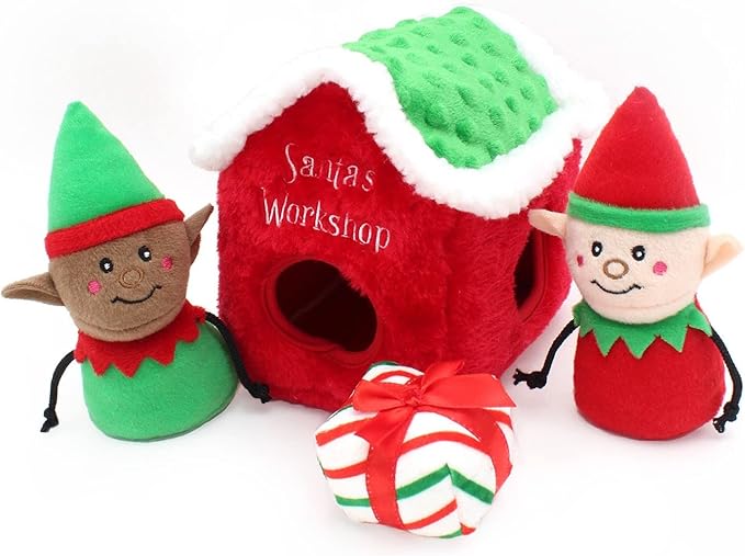 ZippyPaws Holiday Burrow™ - Santa's Workshop