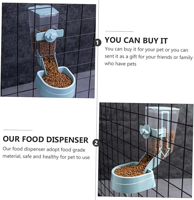 Hanging Automatic Bird Feeder and Hamster Food Dispenser Multi-Function Small Pet Feeder with Waterer for Outdoor Bird Cages and Hamster Accessories