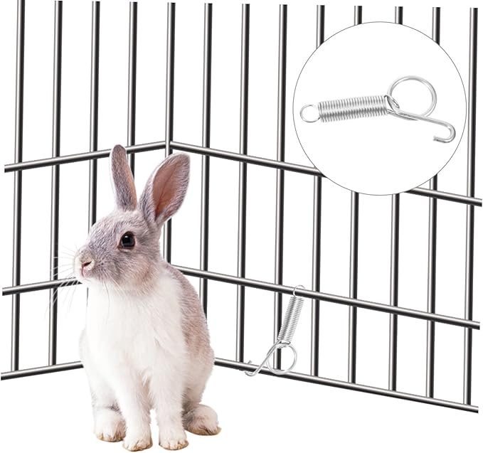 GANAZONO Bird Feeder Fixed Hook Cage Door Fixed Hanger 10pcs Rabbit Pigeon Cage Utensil