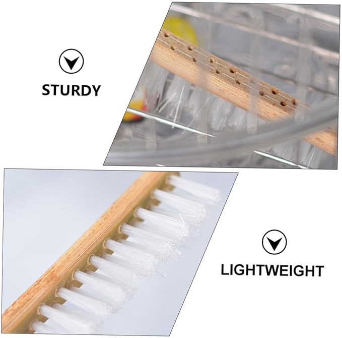 Bamboo Birdcage Brush Bird Droppings Cleaning Tool Long Handle Brush Cage Bird Supplies