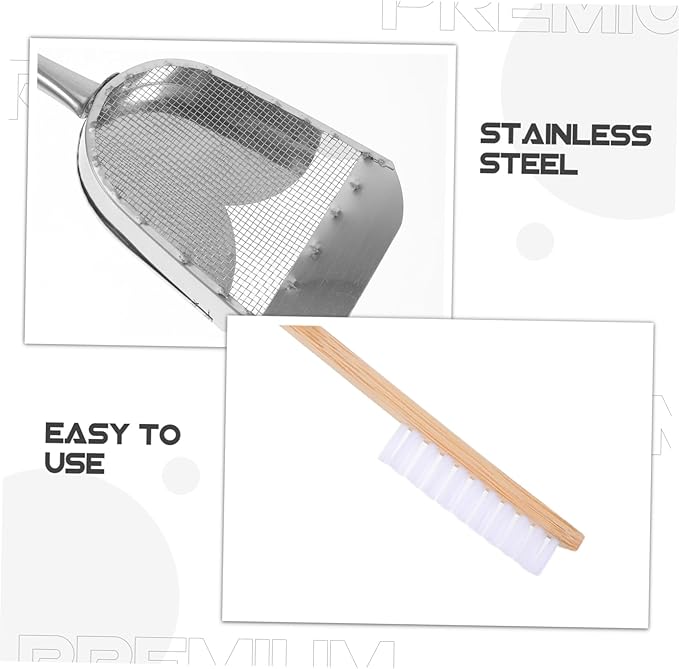 BESPORTBLE 2Pcs Bird Cage Cleaning Brush Set Durable Droppings Scoop Brush for Efficient Bird Cage Cleaning Essential Pet Accessories for Maintaining Bird Health and Comfort