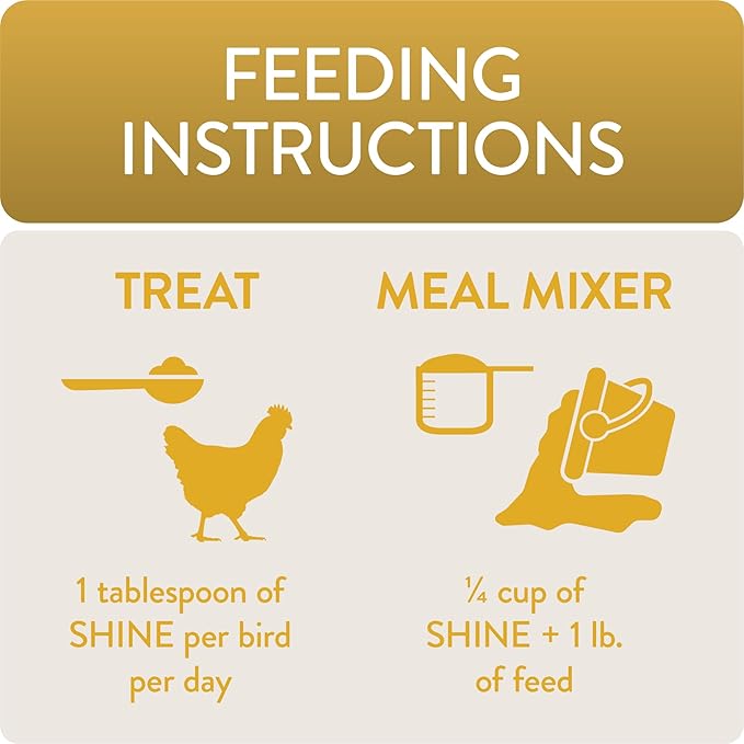 FLOCKLEADER Shine, Functional Poultry Treats for Skin and Feather Support, 3.5 lb