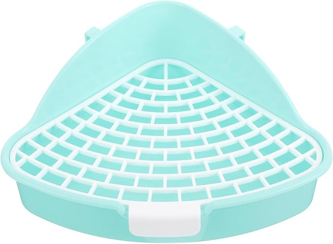 Sosoport Pet Potty Trainer Litter Box Mat for Small Animals Corner Cat Dog Rabbit Guinea Pig Indoor Potty Training Aid