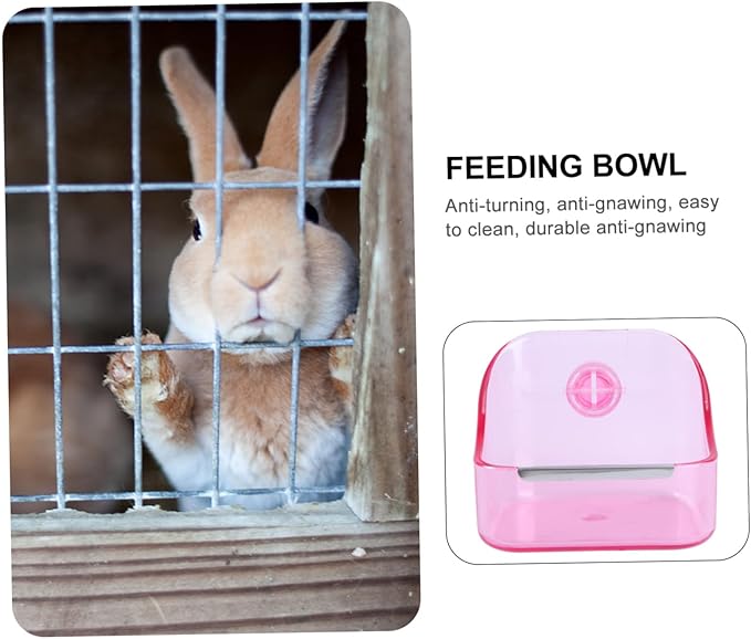Feeder Food Water Bowl Rabbit Feeding Bowl for Cages Bird Cage Food Pet Basin