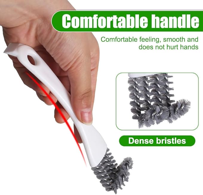 Bird Cage Brush, Parrot Cage Cleaner with Shovel & Ergonomic Handle Pet Cages Accessory for Deep Cleaning