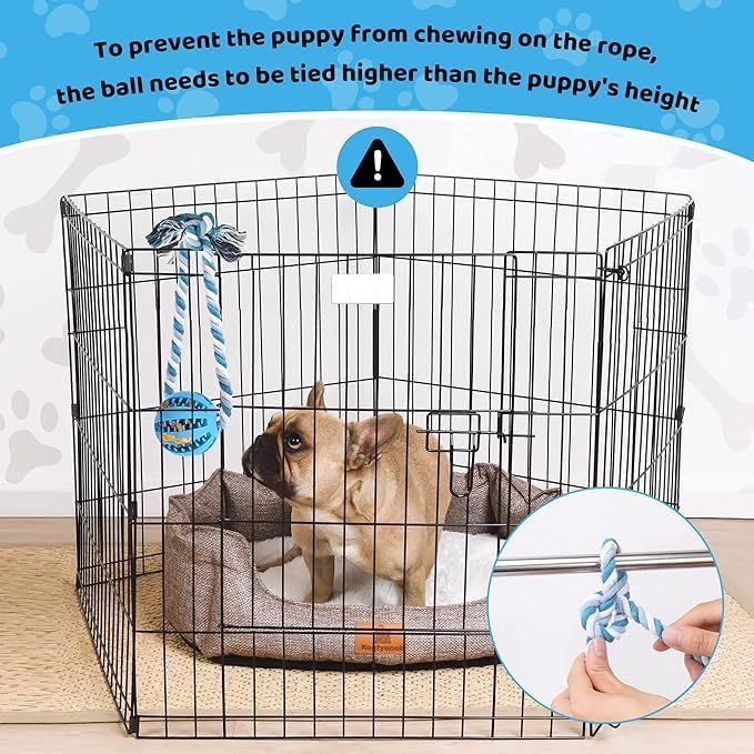 Interactive Dog Toys, Crate Training Aids for Puppies, Reduce Stress Anxiety Peanut Butter Dog Food Treat Dispenser Toys(Red)