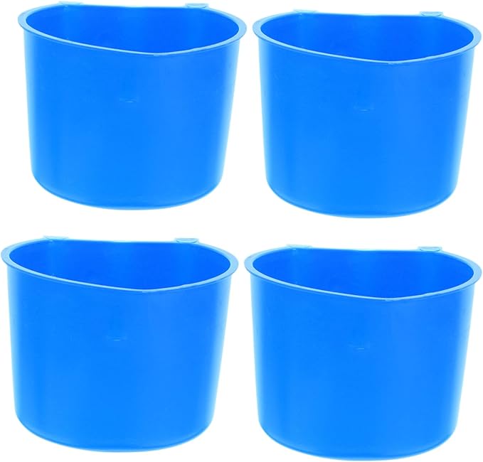 BESPORTBLE 4pcs Pet Feeding Bowl Bird Cage Water Feeders Rabbit Water Feeder Cat and Dog Cage Bowls Hanging for Small Animals
