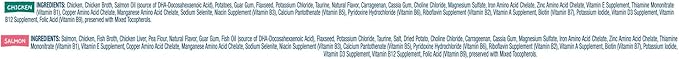 Blue Buffalo Baby Blue Natural Kitten Wet Cat Food Paté Variety Pack, Healthy Growth Formula with DHA, High-Protein & Grain-Free, Chicken and Salmon Recipes, 3-oz Cans (6 Count, 3 of Each) (Pack of 4)
