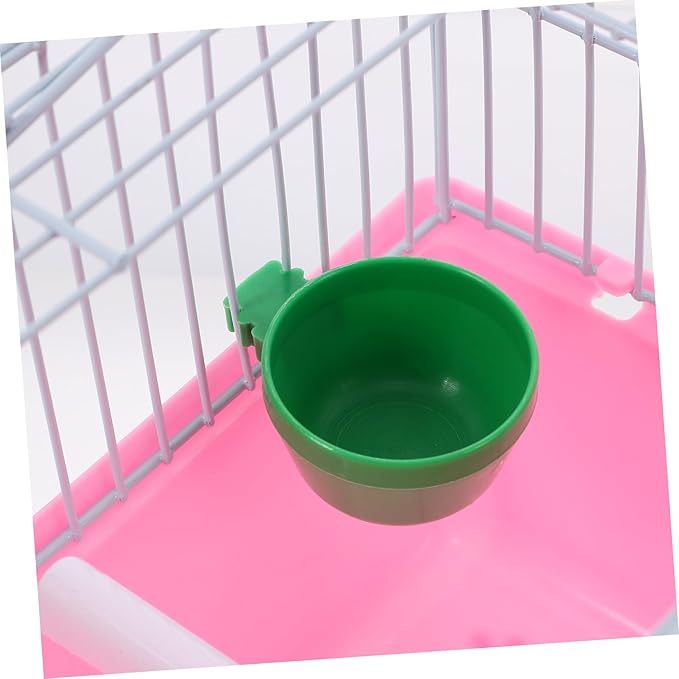 BESPORTBLE Portable Bird Cage with Food Box and Waterer Spacious Travel Carrier for Birds Metal Design for Comfortable Travel for Parrots and Lovebirds