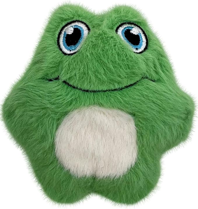 KONG Snuzzles Kiddos Mini Extra Small Dog Toy - Soft Plush Squeaky Toy for Small Dogs & Puppies (Frog/Pig Combo)