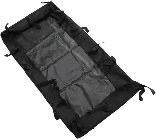 Oxford Cloth Hamster Cage Bottom Cover, Breathable Leakproof Chassis Liner for Guinea Pig with Removable Support for Furniture, Floors, and Beds (Black)