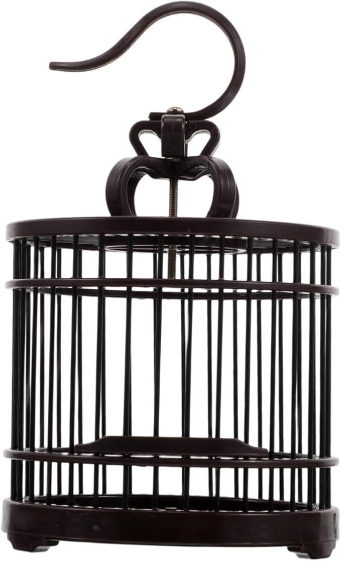 KOMBIUDA Hanging Decorative Bird Cage for Small Pets Stylish Plastic Habitat for Crickets Hamsters and Hummingbirds for Girl Birthday Party Decorations and Home Decor