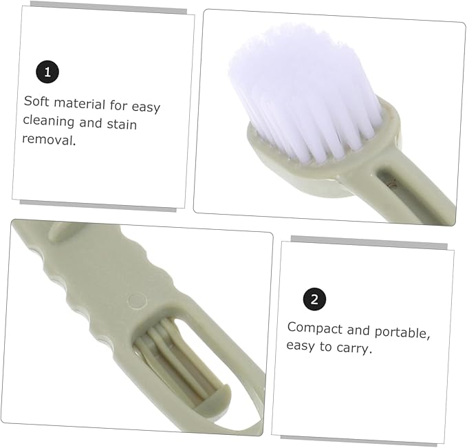 Balacoo 3Pcs Dual Head Bird Cage Cleaning Brush Essential Pet Cage Brush for Small Animals Durable Material Soft Bristles for Gentle Cleaning for Birdcage